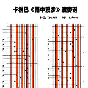 雨中漫步_歌谱投稿