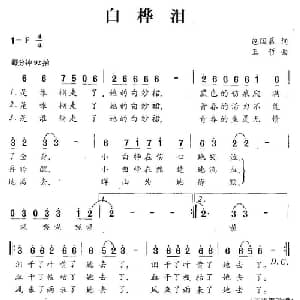 白桦泪_儿歌乐谱_词曲:包国晨 王哲