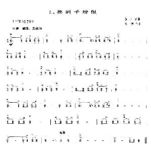 二胡谱 | 换到千般恨 王懳订谱 编曲 黎小田