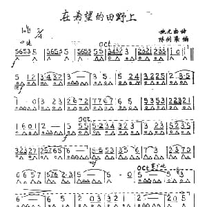 口琴谱 | 在希望的田野上 施光南曲 陈剑晨