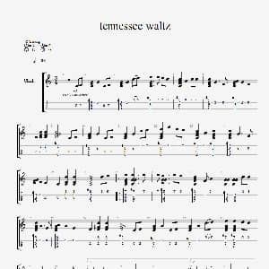 TENNESSEE WALTZ 吉他谱