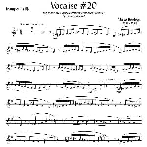 Bordogni Vocalise #20 小号 Marco Bordogni