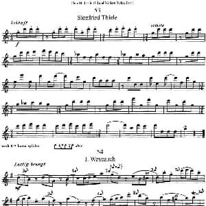 长笛曲谱 | 斯勒新老风格长笛练习重奏曲 第一部分 NO.53 NO.56 Siegfried Thiele S. 斯勒