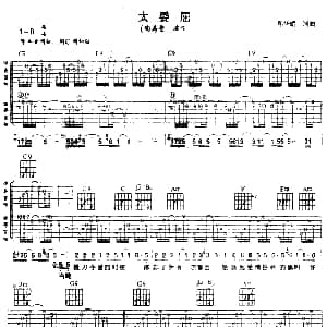 太委屈 吉他谱 陶晶莹 郑华娟 郑华娟