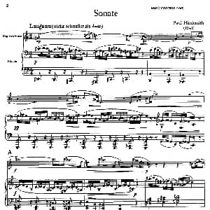 亨德米斯 奏鸣曲 圆号 钢琴 亨德米斯