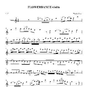 小提琴谱 | Flower Dance Mond 改编