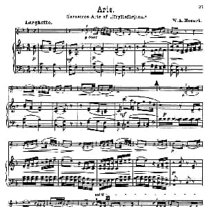 小提琴谱 | Arie. W.A.Mozart作曲版 小提琴 钢琴伴奏