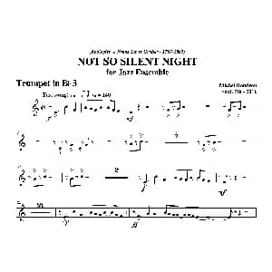 NOT SO SILENT NIGHT 第三降B小号分谱