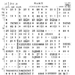 彩云追月_歌谱投稿_词曲: 任光周 仲康配器 KDL编改