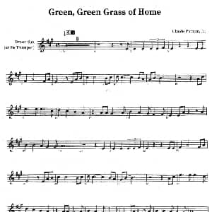 萨克斯谱 | Green,green grass of Home 布伦茨 伦道夫 Boots Randolph