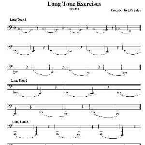 Long Tone Exercises Bb Tuba 大号练习教材选曲