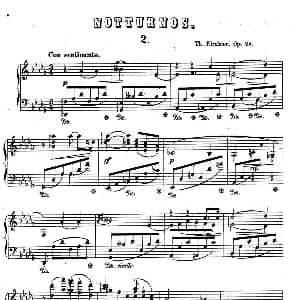 Nachtstücke Op 28 钢琴谱 狄奥多 柯希纳