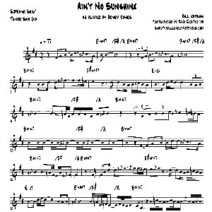 萨克斯谱 | Ain't No Sunshine 次中音萨克斯