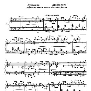Arabesques Op.4 钢琴谱 康斯坦丁诺维奇 里亚多夫
