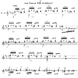Sor Coste 26 Studies 吉他谱