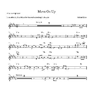 萨克斯谱 | Move On Up 中音萨克斯