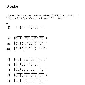 Djagbè 非洲手鼓谱