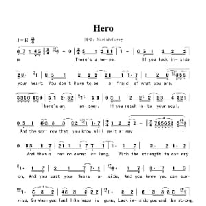 Hero_外国歌谱