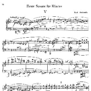 Piano Sonata No.1 钢琴谱 保罗 亨德米特