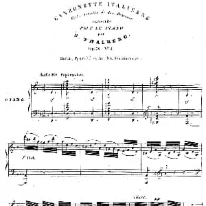 Canzonette Italienne Op.36 5 钢琴谱 西伊斯蒙德 塔尔贝格