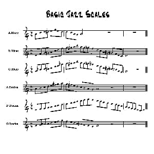 长笛曲谱 | 长笛基础爵士音阶练习