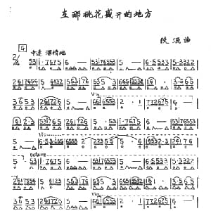 口琴谱 | 在那桃花盛开的地方 铁源