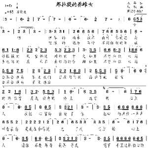 那拉提的养蜂女_歌曲简谱_词曲:水手 琪琪
