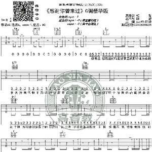 感谢你曾来过 吉他谱G调精华版 Ayo97阿涵 高音教编配_歌谱投稿