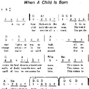 When A Child Is Born 美国 _外国歌谱