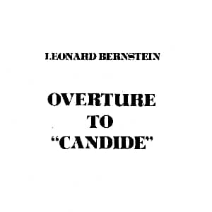 OVERTURE TO CANDIDE 坎迪德 序曲 交响乐总谱 LEONARD BERNSTEIN