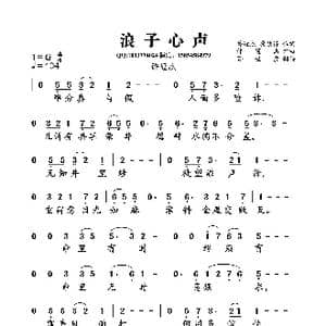 浪子心声_歌曲简谱_词曲:许冠杰,黎彼得 许冠杰