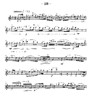 萨克斯谱 | 菲林萨克斯管练习曲 19 弗朗茨 威廉 费林原曲 李志远改编