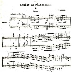 旅行岁月 钢琴谱 李斯特