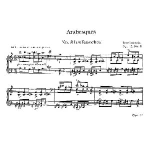 Arabesques Op.42 钢琴谱 里奥 奥恩斯坦 Leo Ornstein