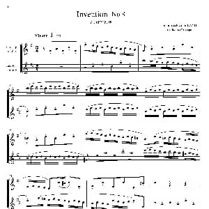 萨克斯谱 | Inventions 巴赫15首创意曲 二重奏—8