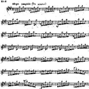 长笛曲谱 | 长笛练习曲100课之第47课 吐音要有弹性