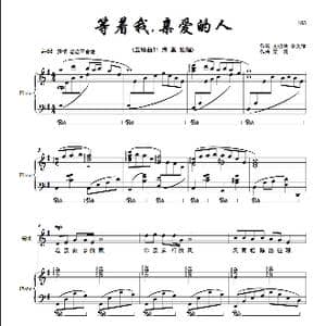 等着我,亲爱的人 独唱版_歌曲简谱_词曲:王晓岭 李文绪 栾凯