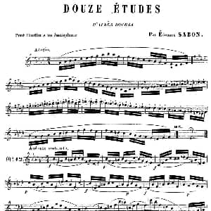 萨克斯谱 | E.Sabon 12首练习曲 12 E.Sabon