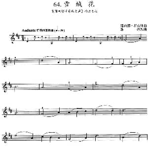 小提琴谱 | 雪绒花 美国电影 音乐之声 插曲之七 理查德 罗杰斯曲 雄达改编