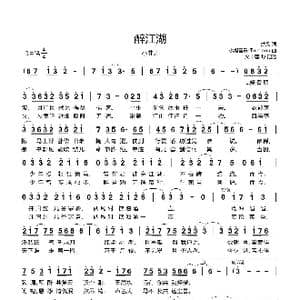 醉江湖_歌曲简谱_词曲:纱朵 小旭音乐 Tureleon