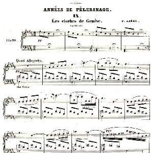 旅行岁月 钢琴谱 李斯特