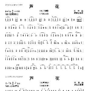 芦花_歌曲简谱_词曲: 高振忠配器