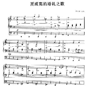 电子琴谱 | 夏威夷的婚礼之歌 双排键电子琴 查尔斯 金