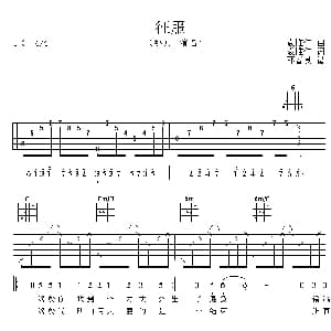 征服 吉他谱 那英 袁惟仁 袁惟仁