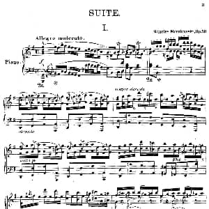 Suite in G Major Op.50 钢琴谱 莫里兹 莫什科夫斯基