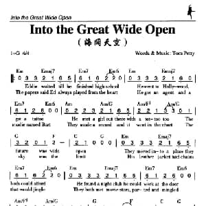 Into the Great Wide Open_外国歌谱