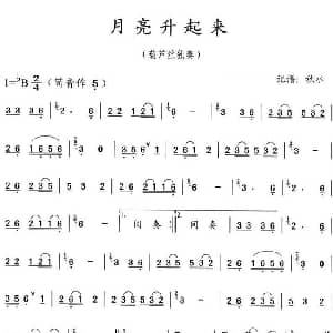 葫芦丝谱 | 月亮升起来