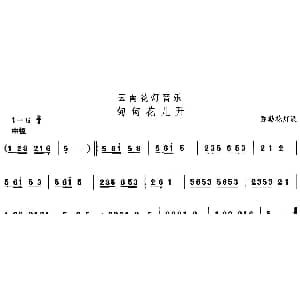 中国民族民间舞曲选 六 云南花灯 甸甸花儿