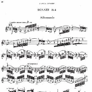 小提琴谱 | SONATE No4 伊萨伊小提琴奏鸣曲