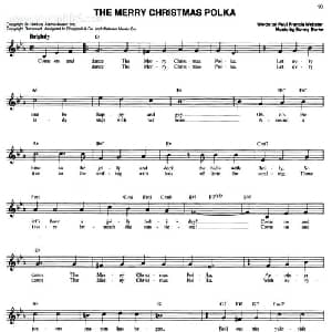 THE MERRY CHRISTAMS POLKA_外国歌谱